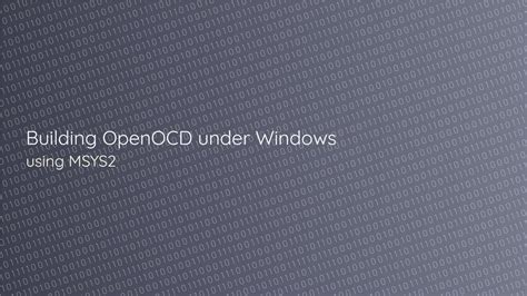 msys2 windows.